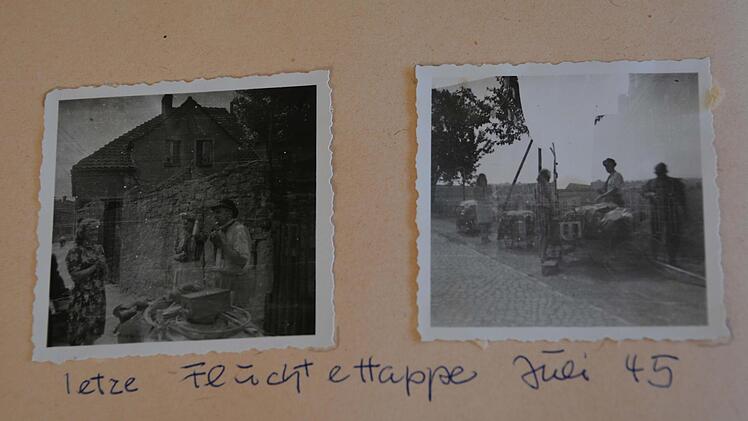 Ein paar verblasste Fotos im Album erinnern an die Zeit, als Liselotte Zimmermann aus Danzig in die heutige Bundesrepublik flüchtete.