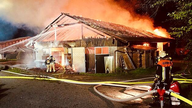 Pferdestall im Kreis Bayreuth abgebrannt