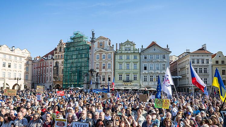 Proteste in Prag