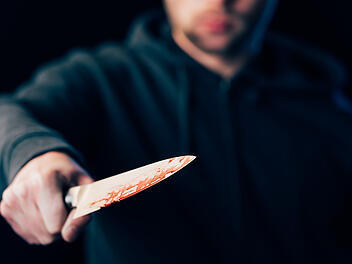messer, killer, erwachsener, angriff, blut