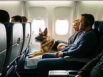 Hunde im Flugzeug: Ita erlaubt bis 30 Kilogramm in Kabine