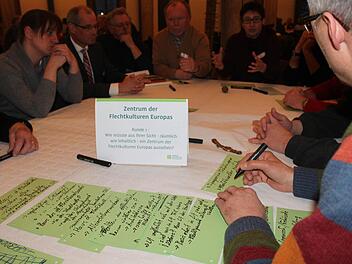 Brainstorming am Runden Tisch: Schnappschuss aus dem Stadftschloss . Foto: Markus Häggberg