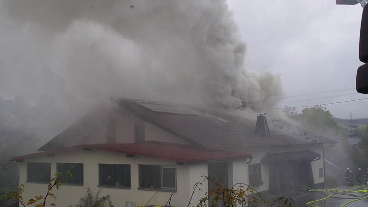 Brand in Windheim. Foto: Marco Meißner