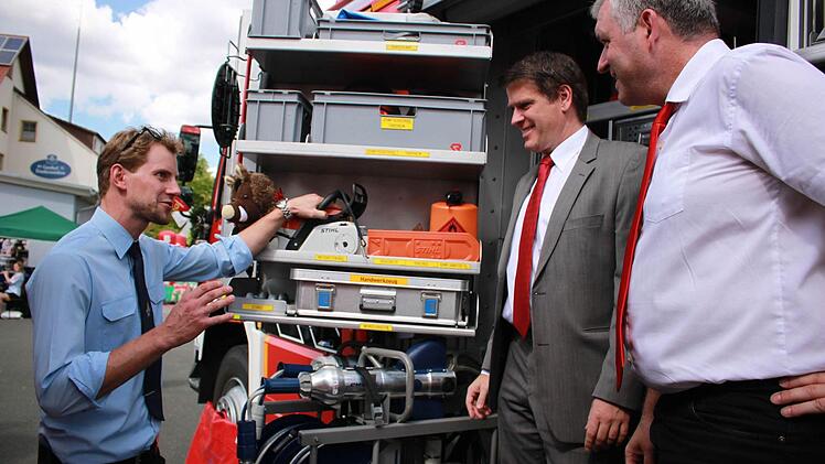 Impressionen vom Sommerfest der Eberner Feuerwehr. Foto: Katharina Becht