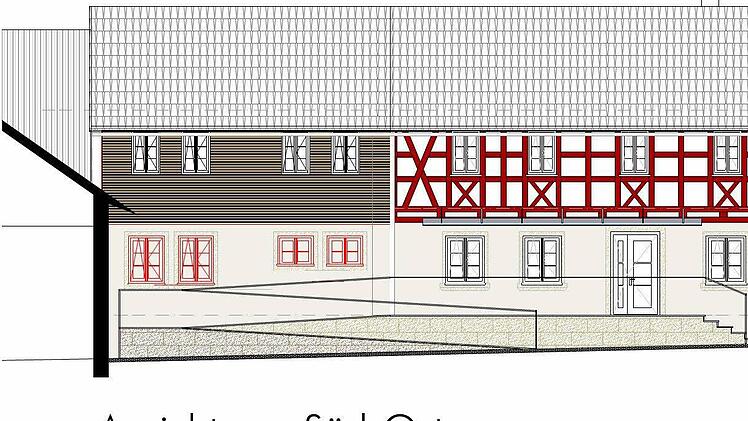 Ansicht der geplanten Diakoniestation von Süd-Osten Quelle: Peter Eichhorn (bauwerk GmbH)
