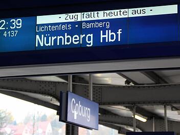Viele Verbindungen wie dieser Regionalexpress von Coburg nach Nürnberg waren am Donnerstag vom Streik der Lokführer betroffen. Foto: Jochen Berger