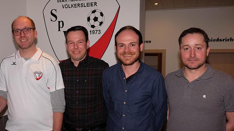 Der neue Vorsitzende Daniel Görke (von links) und Schriftführer Sven Reinisch, Kassier Michael Zeller und 2. Vorsitzende Thorsten Zeller - alle vier können den Verein gleichberechtigt vertreten. Foto: Gerd Schaar