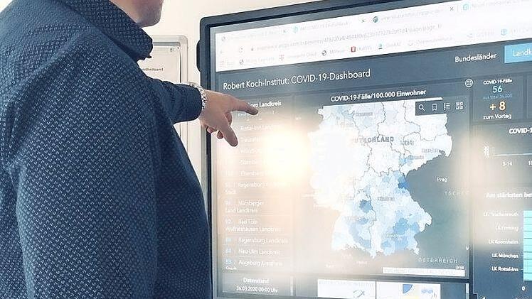 Die Mitglieder der Führungsgruppe Katastrophenschutz behalten die Ausbreitung des Coronavirus in ganz Deutschland im Auge. Foto: Sebastian Weber
