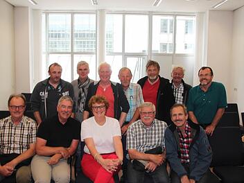 Die Großwenkheimer Reservisten zusammen mit Monika Hohlmeier in Brüssel. Foto: Anton Then