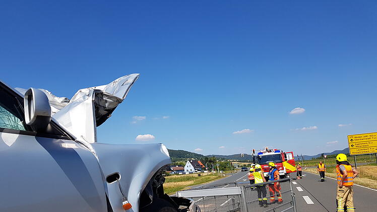 B470: Unfall bei Weilersbach