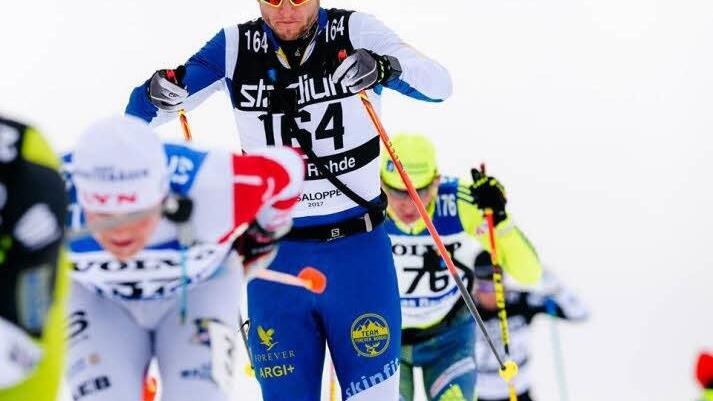 Florian Rohde beim Wasalauf in Schweden. Foto: privat
