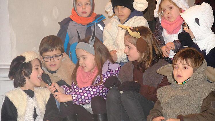 Voller Begeisterung sind die Kinder aus Frankenbrunn dabei. Fotos: Gerd Schaar.