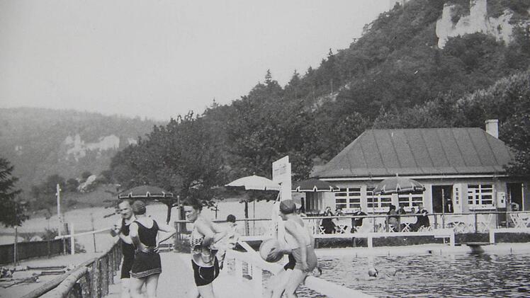 Bild 1: Hier kann man noch heute schwimmen - erkennen Sie wo?