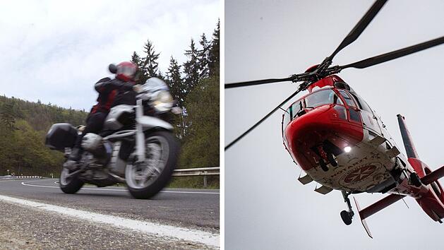 Steinbach am Wald: 17-J&auml;hrige bei Motorradunfall schwer verletzt