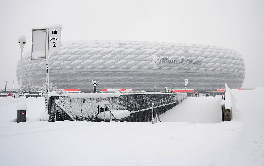 Wintereinbruch in Süddeutschland - München