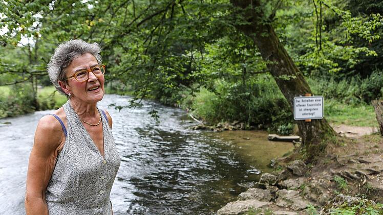 Anwohner wie Susi Dufey sorgen sich um  Naturlandschaft im Wiesenttal. Foto: Barbara Herbst