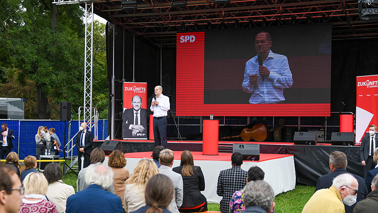 Bundestagswahl Nürnberg: olaf Scholz attackiert FDP