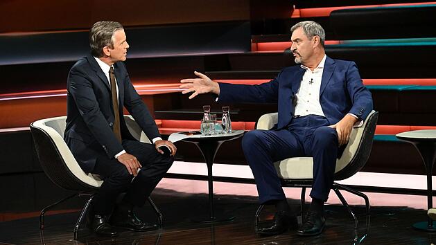 Markus Lanz (links) stellte infrage, ob die Steuerpläne von Markus Söder gerecht sein können.