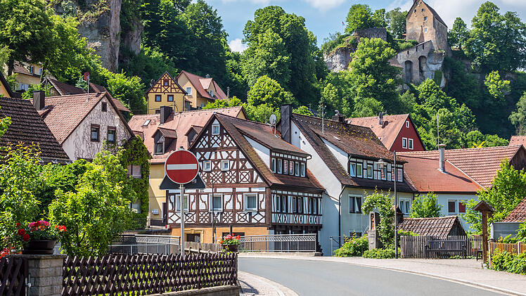 Blick in die Altstadt von Pottenstein