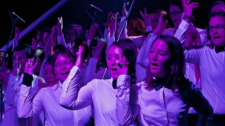 "Diamonds are a Girl's best Friend": die Frauenstimmen des Coburger Hochschulchors "Die Klangfänger". Fotos: Jochen Berger