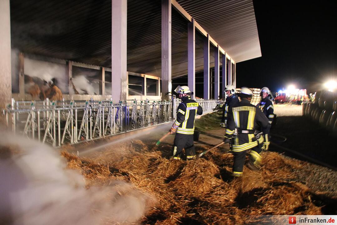 Hoher Schaden bei Stallbrand bei Nüdlingen