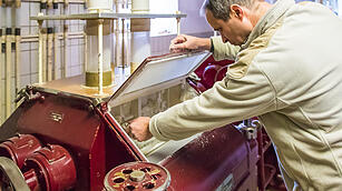 Besuch in der Schaubm&uuml;hle