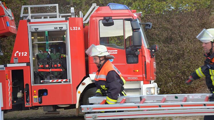 Frank Seelmann im Übungseinsatz der Hirschaider Feuerwehr Foto: Jasmin Dykast