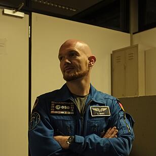 Astronaut vor seinem Auftrit