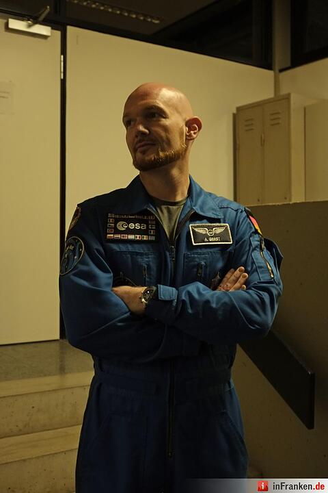 Astronaut vor seinem Auftrit