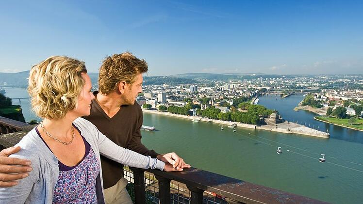 Blick über Koblenz