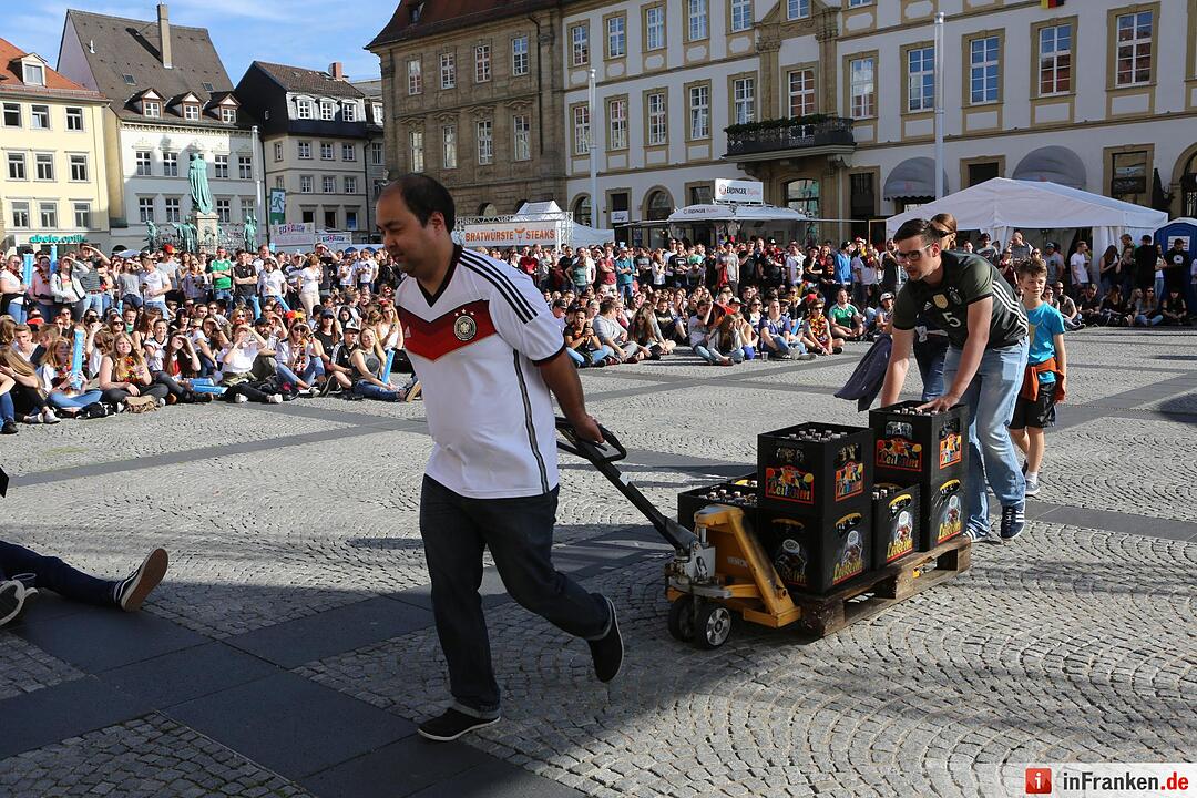 Bamberg; Public-Viewing zum Spiel Deutschland gegen Nordirland; Foto: Barbara Herbst
