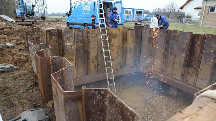 Die Arbeiten für das Pumpwerk haben begonnen