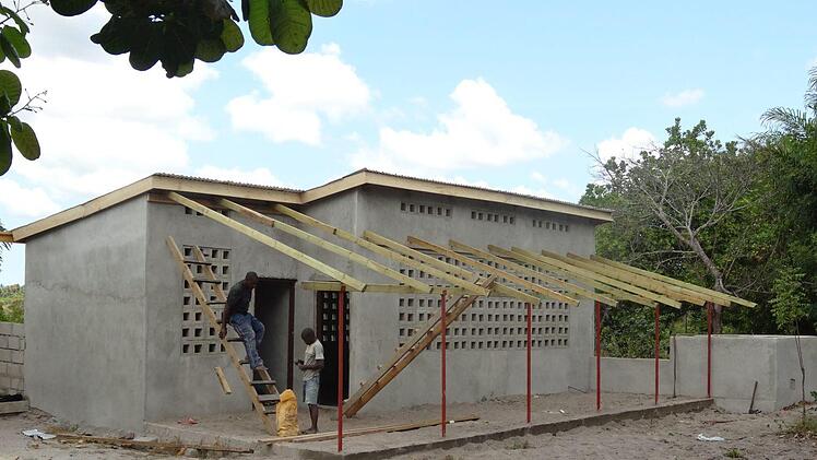 Arbeiten am Kindergarten in Kise: Bald soll hier Platz f&uuml;r 40 Kinder sein. Sonja Hynd