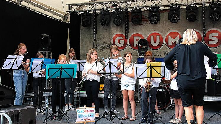 Die Jugendmusikschule durfte natürlich beim Kinder-Stadtfest nicht fehlen. Foto: Dieter Britz