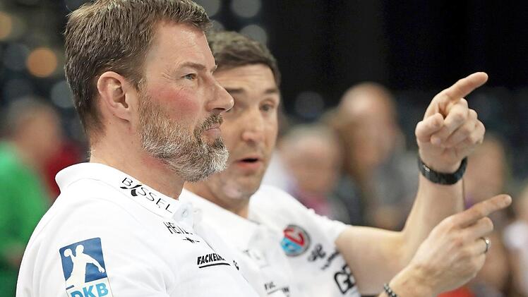 Robert Andersson (vorne) trifft am Sonntag auf einen Landsmann: Göppingens Trainer stammt ebenfalls aus Schweden.  Foto: Sportfoto Zink
