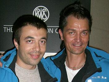 Ein gutes Gespann: Olympiasieger Alin Moldoveanu (l.) und Trainer Stefan Düsel. Nun trennen sich die Wege.  Foto: privat