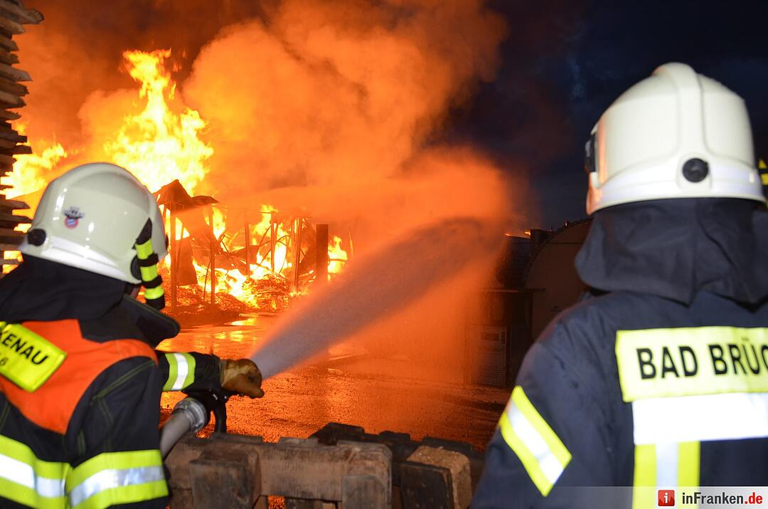 Brand im Sägewerk Untererthal