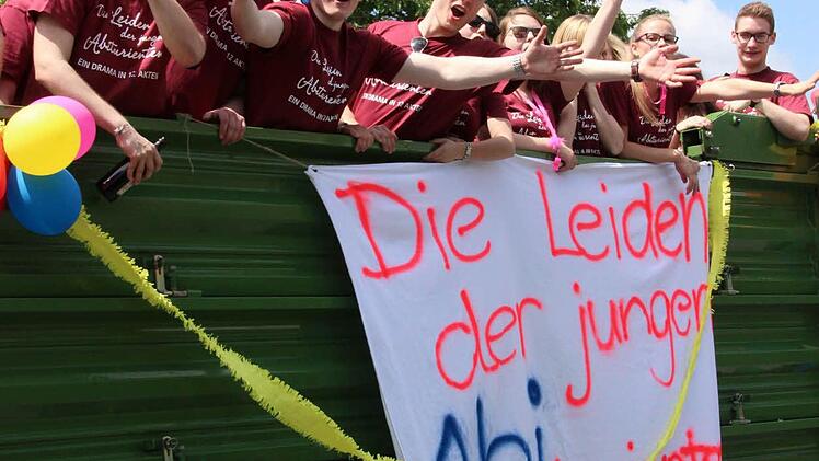 Die Kronacher Abiturienten feierten. Foto: Marco Meißner