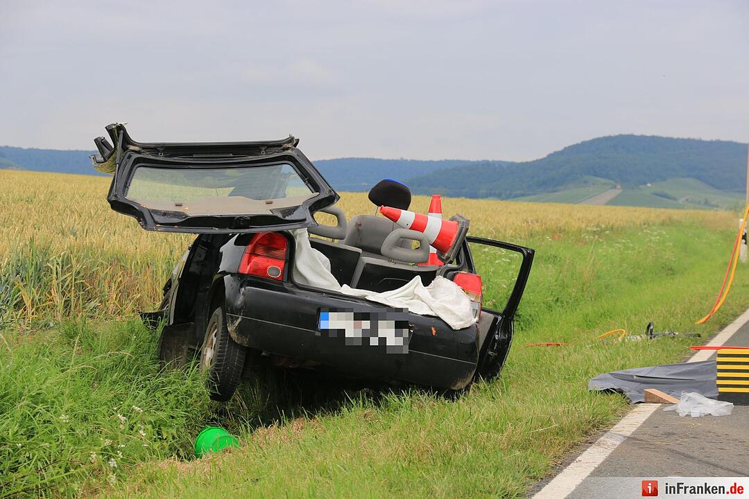 Tödlicher Unfall auf der B 22 bei Prichsenstadt