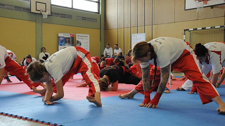Beim Kampfsport-Training in Rannungen. Foto: Hopf