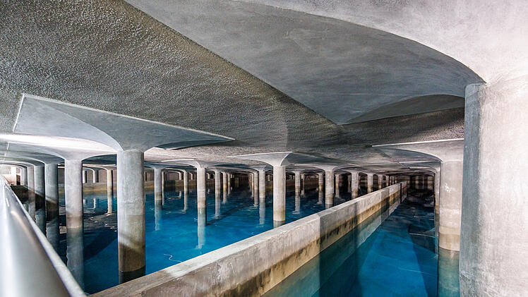 Wasserversorgung in Franken - Trinkwasser-Hochbehälter Nürnberg-Krottenbach