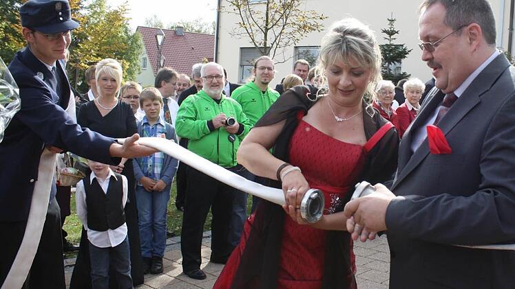 Kommandant Achim de Wendt und sein Frau Angelika hatten kein Problem beim Kuppeln.