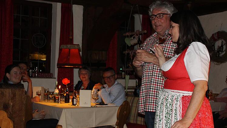 Christof und Kerstin Pilarzyk bedanken sich bei den Gästen für einen gelungenen Abend.
