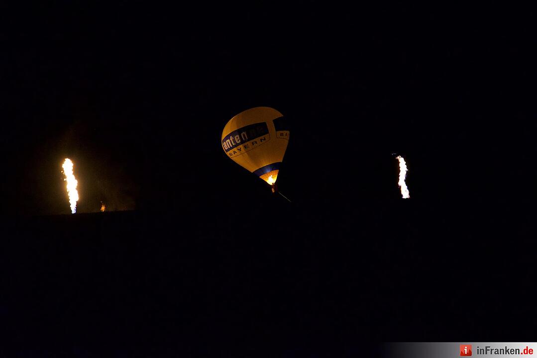 Jubiläumsausgabe: Zum 20. Mal hat die Raiffeisenbank Seebachgrund zu ihrem Ballonmeeting nach Hannberg eingeladen. Mehr als 2000 Menschen waren gekommen.