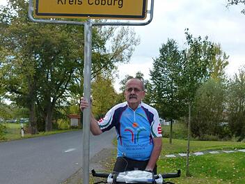 Von Gauerstadt aus radelte Norbert Wacker zu allen Städten und Dörfern im Coburger Land. Foto: Doris Weidner