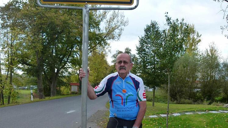 Von Gauerstadt aus radelte Norbert Wacker zu allen Städten und Dörfern im Coburger Land. Foto: Doris Weidner