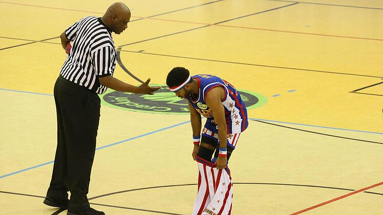 Am Dienstag waren die Harlem Globetrotters zu Gast in Coburg. Foto: Matthias Hoch