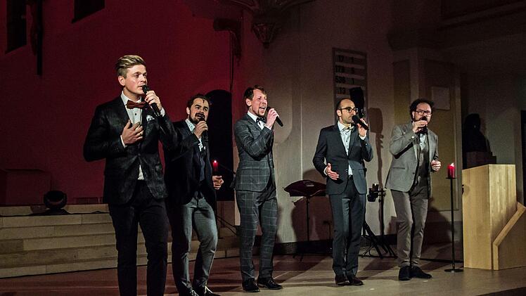 Impressionen vom Gastspiel des A-cappella-Quintett Viva Voce in der ausverkauften Coburger MorizkircheFoto: Jochen Berger