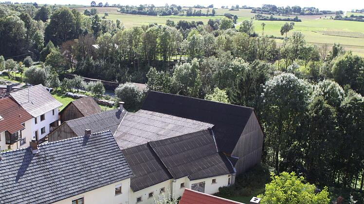 Vom Kirchturm aus präsentierte sich der Ort Seibelsdorf in seiner vollen Schönheit. Foto: Michael Wunder