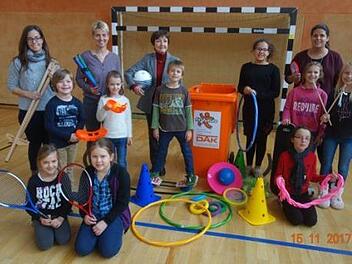 Die Kinder der Grundschule Bad Br&uuml;ckenau sind begeistert von der Aktion "fit4future" f&uuml;r "gesunde" Schulen. Foto: Carolin Erb-Heyne